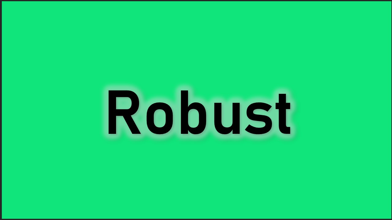 what does the word robust