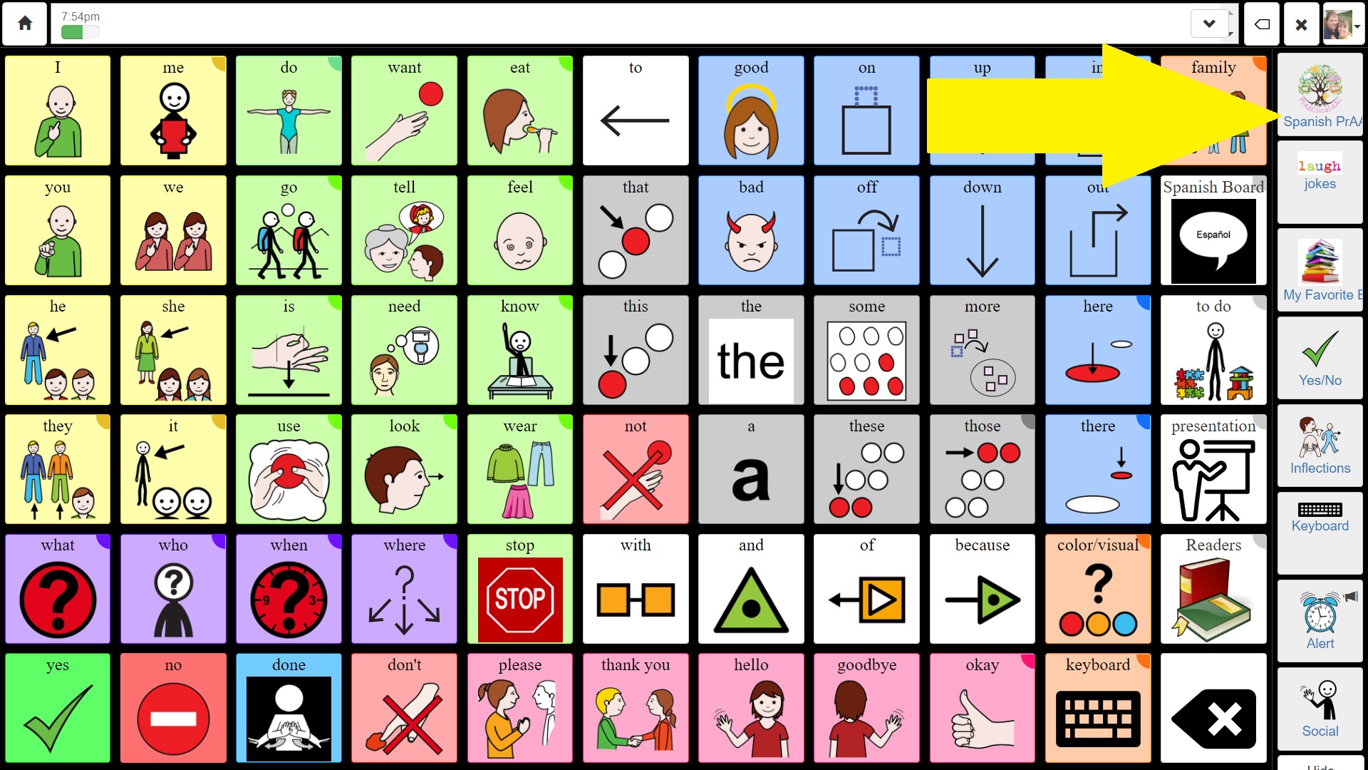 fringe words aac