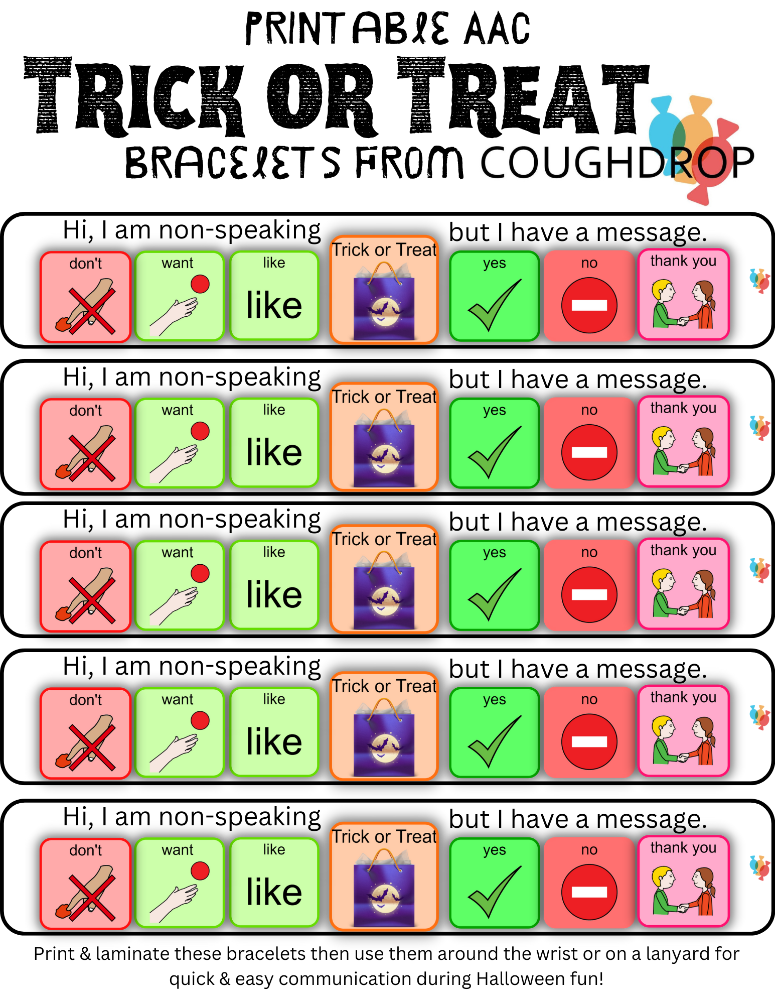 VALENTINE EMOJI BRACELETS – FREE PRINTABLE