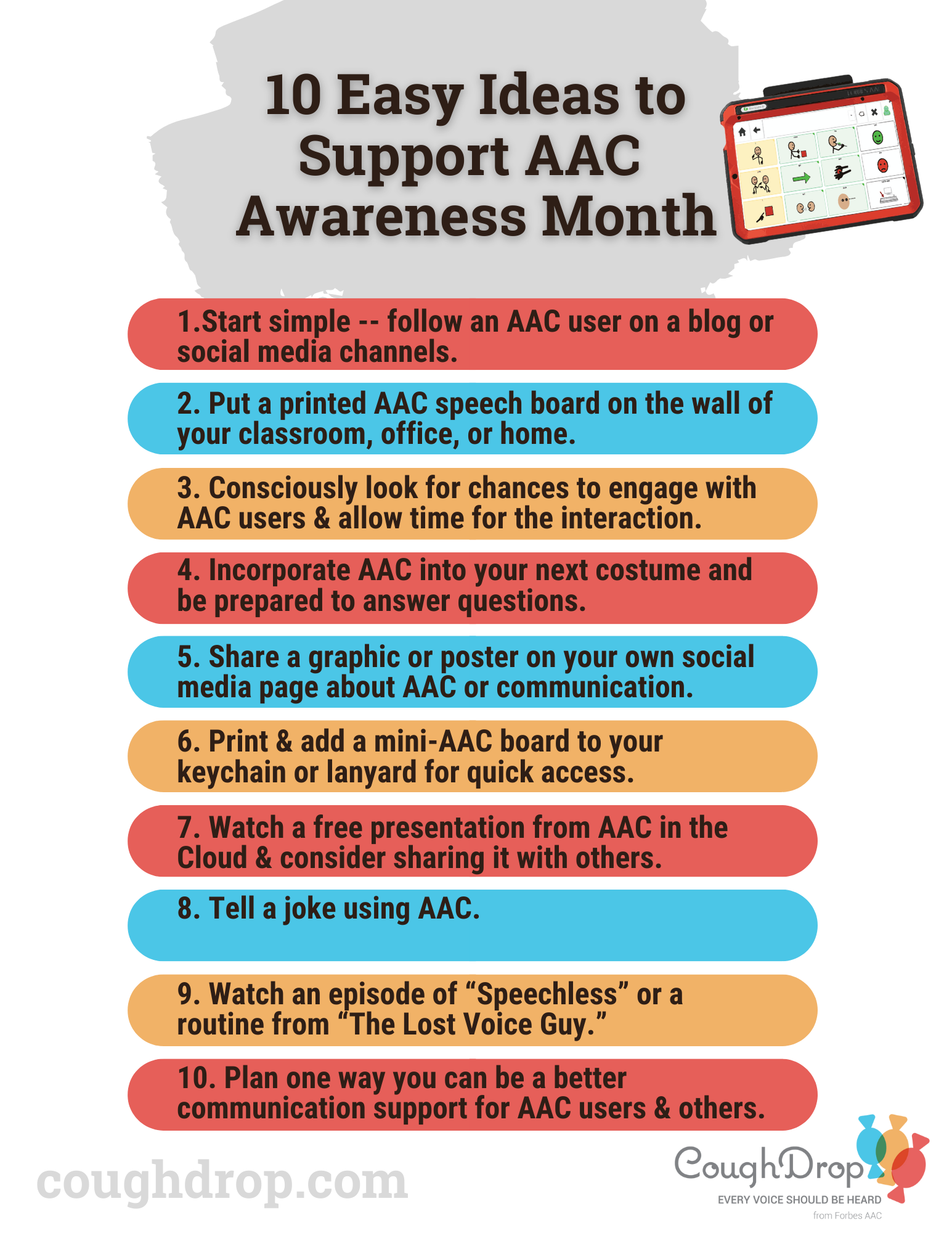 10 Easy Ways to Support AAC Awareness & Acceptance